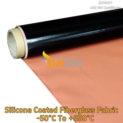 Different Colors High Temperature Thermal Insulation Fireproof Silicone Rubber Coated Fiberglass Fabric