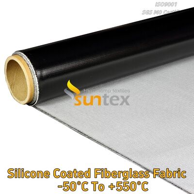 Different Colors High Temperature Thermal Insulation Fireproof Silicone Rubber Coated Fiberglass Fabric