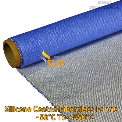 Different Colors High Temperature Thermal Insulation Fireproof Silicone Rubber Coated Fiberglass Fabric