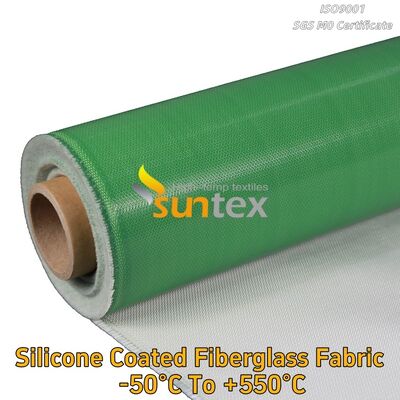 Fireproof Silicone Rubber Calcium Silicate Coated Impregnated Fiberglass Fabric Cloth