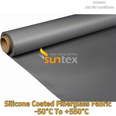 Suntex Heat Resistant C-Glass Fire Retardant Silicone Coated Silicone Rubber Coated Fiberglass Sheet/Fabric/Cloth