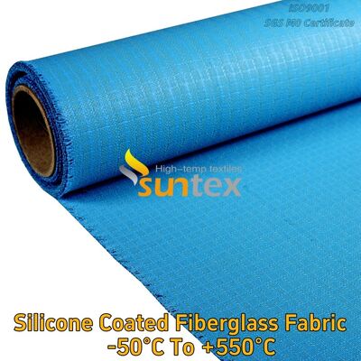 Different Colors High Temperature Thermal Insulation Fireproof Silicone Rubber Coated Fiberglass Fabric