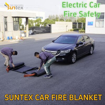 Suntex High Quality Large Electric Vehicle EV Fire Blanket Roll Made of Durable Fiberglass