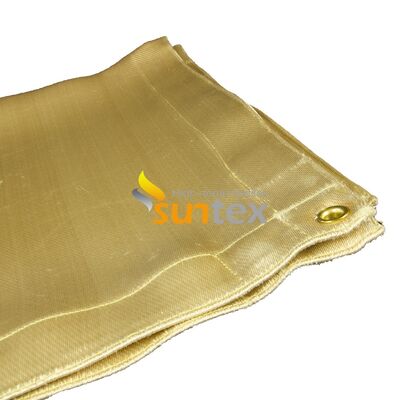 Fiberglass Welding Blanket, High Temperature Resistant Weld Spatter Protection Blanket