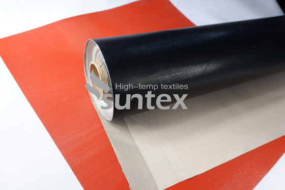 باب النار PTFE مغلفة بنسيج الألياف الزجاجية لتخلف الغبار