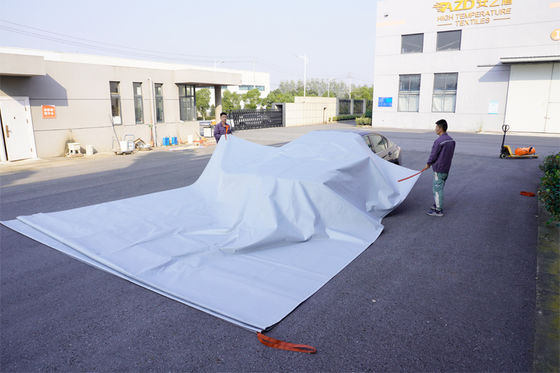 Reinforced EV Car Fire Blanket with 550℃/1000℃ Thermal Resistance for Oxygen Deprivation Fire Control