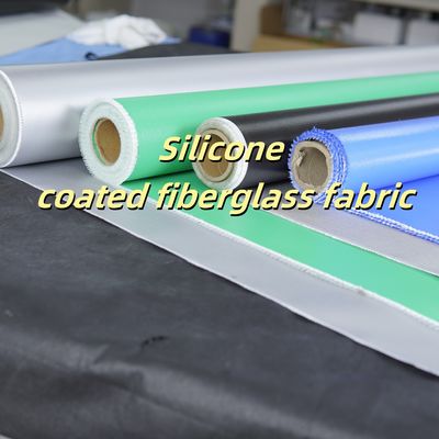 Grey Silicone Coated Fiberglass Fabric 0.3mm Thick 400 g/sqm