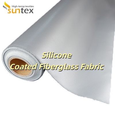Double Sided Silicone Coated Fiberglass Fabric with Heat Resistance 260°C and Fire Retardant Properties