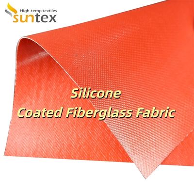 0.3 mm Thickness 400 g/sqm Weight Silicone Coated Fiberglass Fabric with 1 / 1.2 / 1.5 meter Width