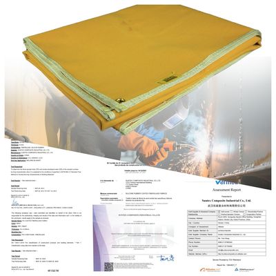 550°C Heat Resistant Acrylic Coated Fiberglass Welding Blanket Roll with Customizable Sizes