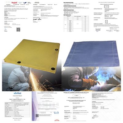 Heavy Duty 100% Fiberglass Welding Blanket - 550°C Heat Resistant & Acrylic Coated Fire Blanket