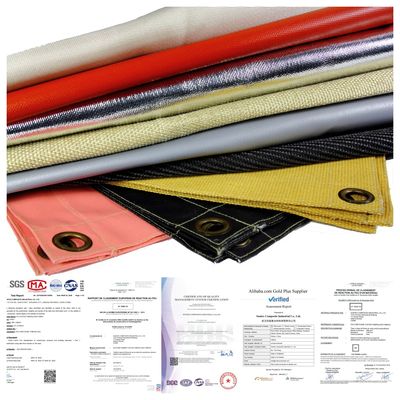 Custom 100% Fiberglass Welding Blanket with 550°C Heat Resistance and Acrylic Coating for Fire Protection (مخصصة لـ 100% من الألياف الزجاجية الحديدية مع مقاومة الحرارة و الطلاء الاكريليك لحماية الحرائق)