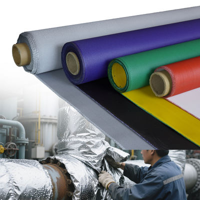 M0 Approved PU Coated Fiberglass Fabric with Abrasion and Oil Solvent Resistance for High Temperature Applications