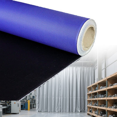 Flexible Fire Retardant PU Coated Fiberglass Fabric 460 g/sqm 0.41 mm Heat Resistant Cloth with Multiple Width Options