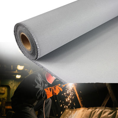 Heat Insulation PU Coated Fiberglass Fabric 460 g/sqm 0.41 mm Thickness for High Temperature Applications