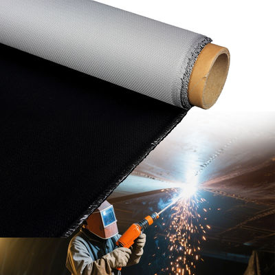Fireproof PU Coated Fiberglass Fabric with 1m to 1.55m Width Solvent and Oil Resistant Thermal Insulation Material