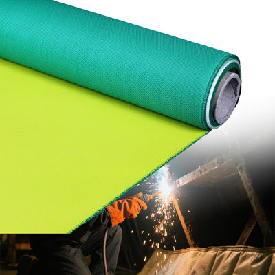 Heat Insulation PU Coated Fiberglass Fabric 460 g/sqm 0.41 mm Thickness for High Temperature Applications