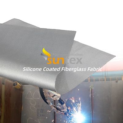Heat Insulation Fireproof Silicone Coated Fiberglass Fabric for High Temperature Protection