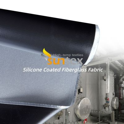 High Strength Double-Sided Water Repellent Silicone Coated Fiberglass Fabric Fireproof Fiberglass Cloth