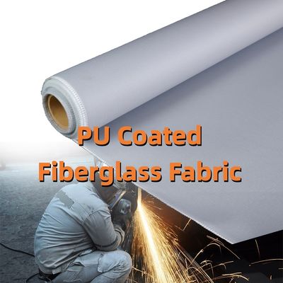 460 g/sqm 0.41 mm PU Coated Fiberglass Fabric with 1m to 1.55m Width for High Temperature Applications