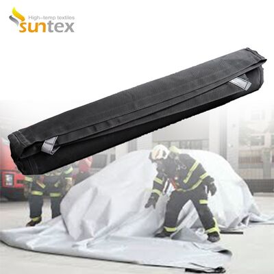 Suntex EV Car Fire Blanket with 550℃/1000℃ Thermal Resistance for Oxygen Deprivation in Gray