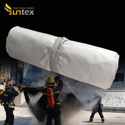 بطانية حريق لمركبات EV المقاومة للهب مع مقاومة حرارية 550 درجة مئوية / 1000 درجة مئوية للتحكم في الحريق عن طريق حرمان الأكسجين
