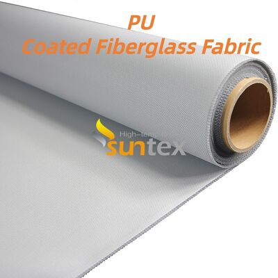 460 g/sqm 0.41 mm PU Coated Fiberglass Fabric with 1800°C Temperature Resistance for Fireproof Applications