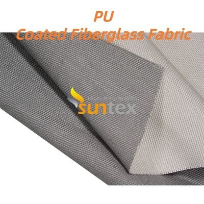 460 g/sqm 0.41 mm PU Coated Fiberglass Fabric with 1800°C Temperature Resistance for Fireproof Applications