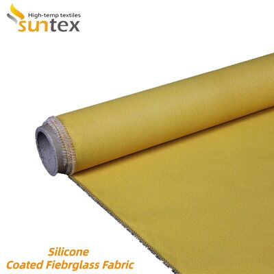 Fireproof Silicone Coated Fiberglass Fabric with High Temperature Stability and Chemical Resistance for Protective Clothing