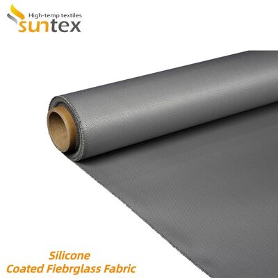 Industrial Grade Silicone Coated Fiberglass Fabric with 850g/m2 Weight Offering Fireproof and Chemical Corrosion Resistance