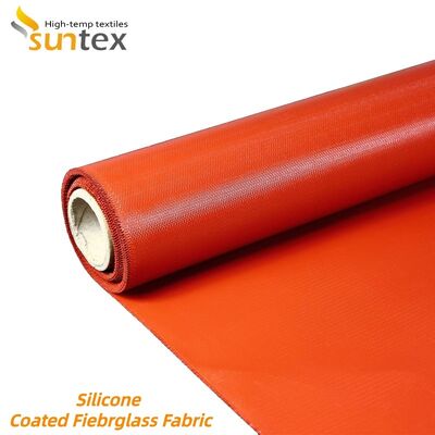Industrial Grade Silicone Coated Fiberglass Fabric with 850g/m2 Weight Offering Fireproof and Chemical Corrosion Resistance