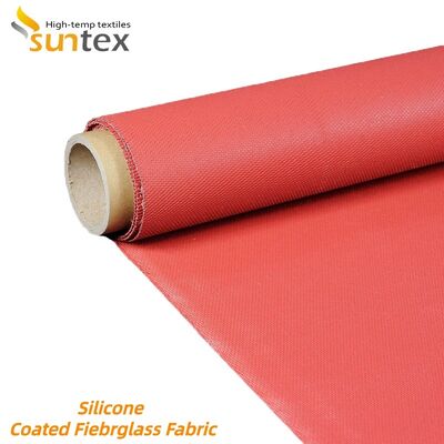 Fireproof Silicone Coated Fiberglass Fabric with Chemical Corrosion and Weather Aging Resistance