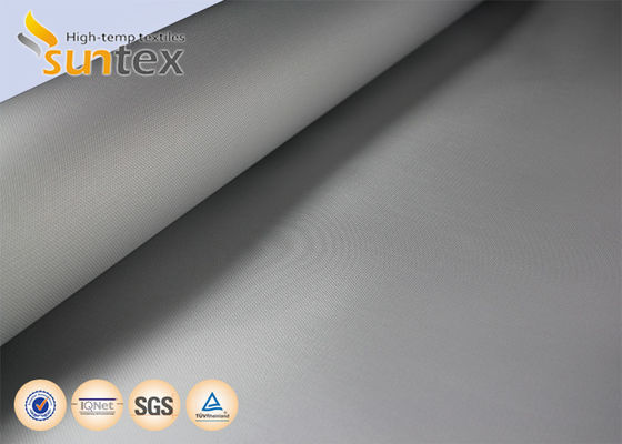 PU Coated Fire Curtain Fabric with 0.4mm Thickness and 500°C Temperature Resistance for Smoke and Fire Barriers