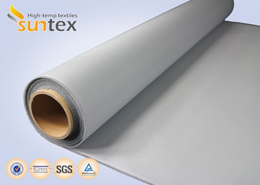 4H Satin 0.41mm أقمشة مقاومة للحريق PU 2 جوانب M0 ستائر مقاومة للحريق