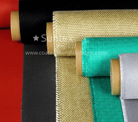 Fireproof Waterproof 850g/m2 Silicone Coated Fiberglass Fabric High Silica Fiberglass Cloth for Industrial Use
