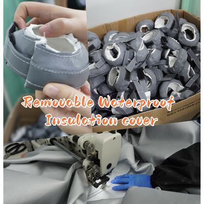 EN-13501 نسيج ستارة الحريق المعتمد بمقاومة درجة حرارة 550 درجة مئوية وبسمك 0.6 ملم للحماية من الحريق والدخان