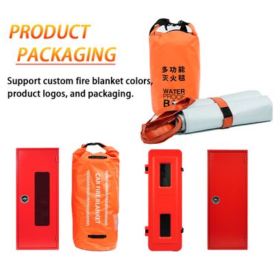 بطانية حريق لسيارات EV مقاومة للهب مع مقاومة حرارية 550 درجة مئوية / 1000 درجة مئوية وحرمان من الأكسجين لسلامة الحريق