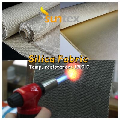 ثوب الألياف الزجاجية عالي درجة الحرارة مع بناء النسيج الساتن 8H يوفر مقاومة الحرارة الفائقة حتى 1000 درجة مئوية