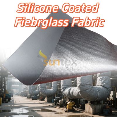 High Temperature Resistant Fireproof Anti-tear Silicone Coated Fiberglass Fabric for Industrial Use