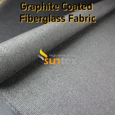 Graphite Coated High Temperature Fiberglass Fabric with 750℃ Coating and 550℃ Fabric Resistance 28.82oz/sqy