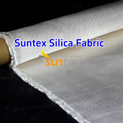 Heavy Duty Silica Cloth Welding Blanket with 1000℃ Temperature Resistance 18 oz/sqy Unit Weight and Crowfoot Pattern