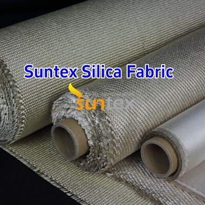 High Silica Fiberglass Cloth with 96% SiO2 Content and 1000℃ Temperature Resistance in 18 oz/sqy Unit Weight