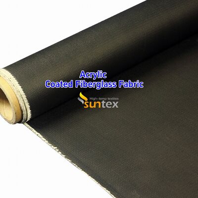 Acrylic Coated Fire Resistant Fiberglass Fabric with 550 Degree C Temperature Resistance for Welding Blankets