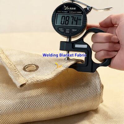 بطانية لحام الألياف الزجاجية المقاومة للحرارة تصل إلى 1000 درجة فهرنهايت مع طلاء أكريليك وأحجام قابلة للتخصيص