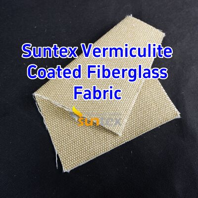 750℃ Temperature Resistance Vermiculite Coated Silica Fabric with 1070gsm Heavy Weight and Excellent Abrasion Resistance