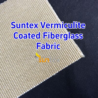 750℃ Temperature Resistance Vermiculite Coated Fiberglass Fabric with 1070gsm Heavy Weight and Excellent Abrasion Resistance