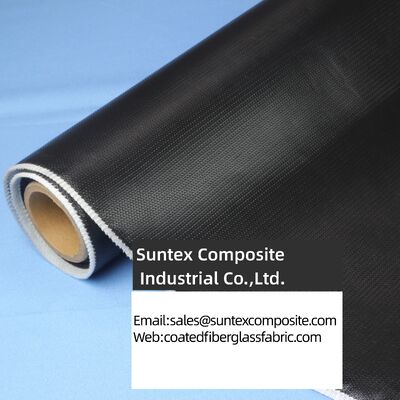 High Temperature Resistance Silicone Coated Fiberglass Fabric with 4H Satin Weave and Customizable Width