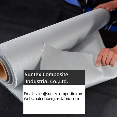 Fireproof High Temperature Resistance 4H Satin Weave Silicone Coated Fiberglass Fabric for Industrial Applications