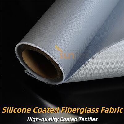Fire Retardant Silicone Coated Fiberglass Fabric with Temperature Resistance -50°C to 500°C and Alkali Free Properties