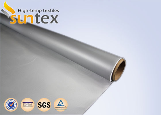 Suntex جانبين ارتفاع درجة الحرارة لحام ترشيش شرارة مقاومة للضوء الألياف الزجاجية مع طلاء مطاط السيليكون
